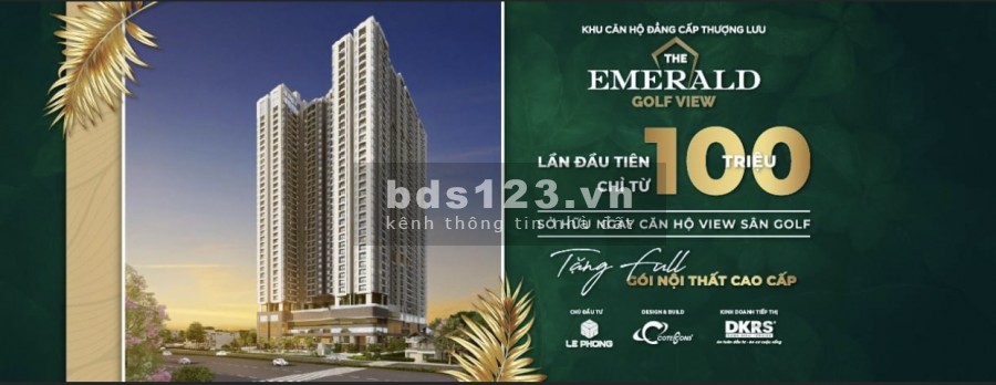 The Emerald Golf View hưởng trọn mảng xanh sân golf sông bé cùng hơn 80 tiện ích