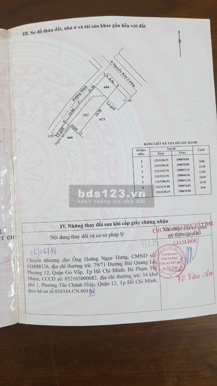 Cần bán gấp mặt tiền Nguyễn Kim CươngxãTân Thạnh Đông Củ Chi đất 2 mặt tiền đẹp kinh doanh