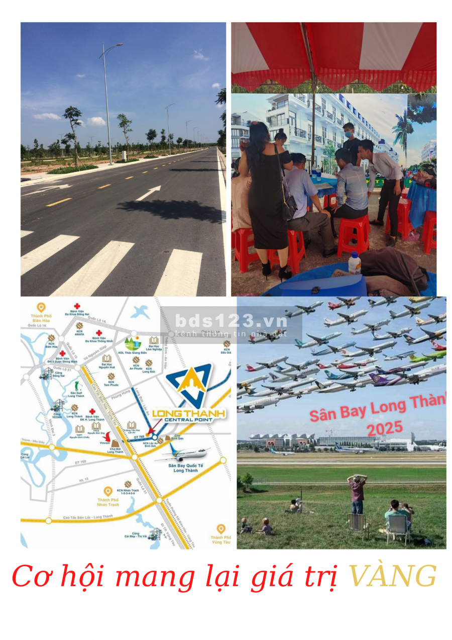 Long Thành Central Đón Đầu Làn Sóng Đầu Tư Trung Dài Hạn, giá bán 16 triệu/m2