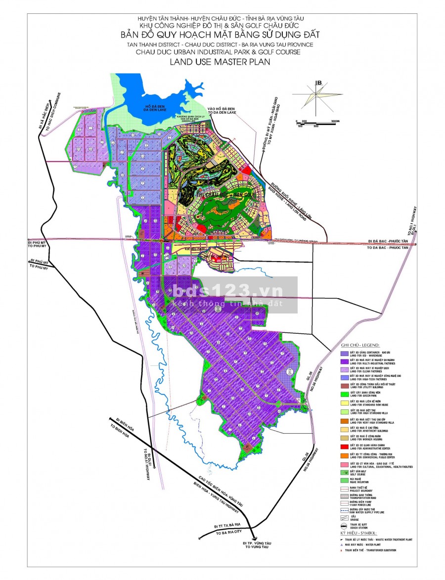 Cho thuê đất diện tích sử dụng 1.556ha trong KCN Sonadezi Châu Đức Bà Rịa Vũng Tàu
