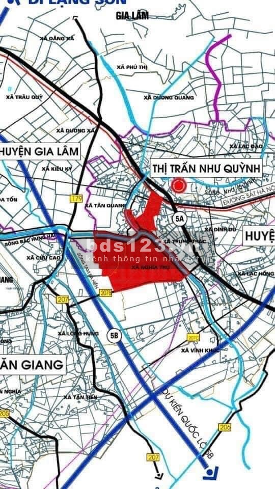 Khu dân cư 113 Như Quỳnh là dự án nằm ngay trung tâm Thị trấn Như Quỳnh, dt 75m2