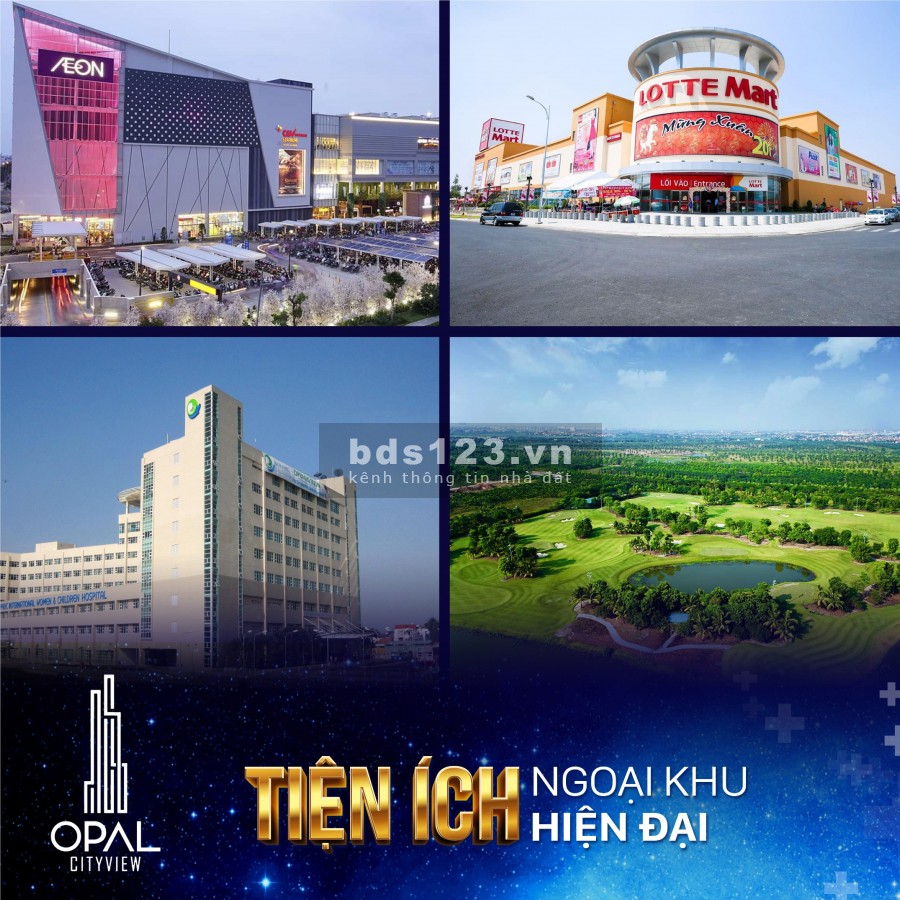 Căn hộ cao cấp Opal Cityview Thủ Dầu Một giá gốc Chủ Đầu tư Đất Xanh, vay ngân hàng 75%