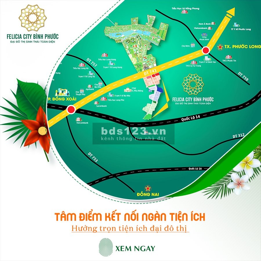 Đất nền đường nhựa gần DT741 chỉ từ 4 triệu/m2, Xây dựng tự do, chiết khấu cao, lh 0939888186