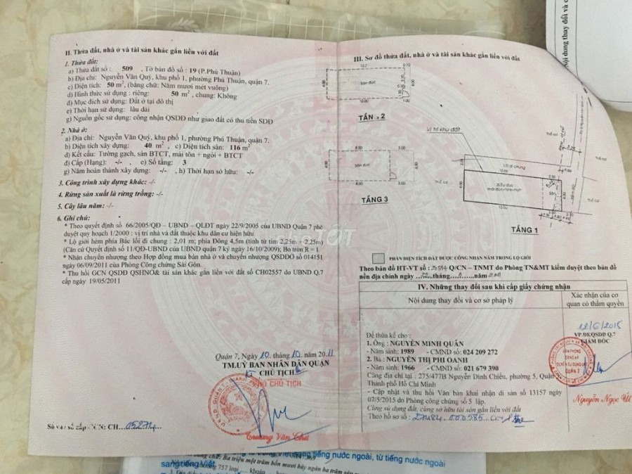 Chính chủ cần bán nhà 160/45 Nguyễn Văn Quỳ, phường Phú Thuận, Quận 7, Tp Hồ Chí Minh