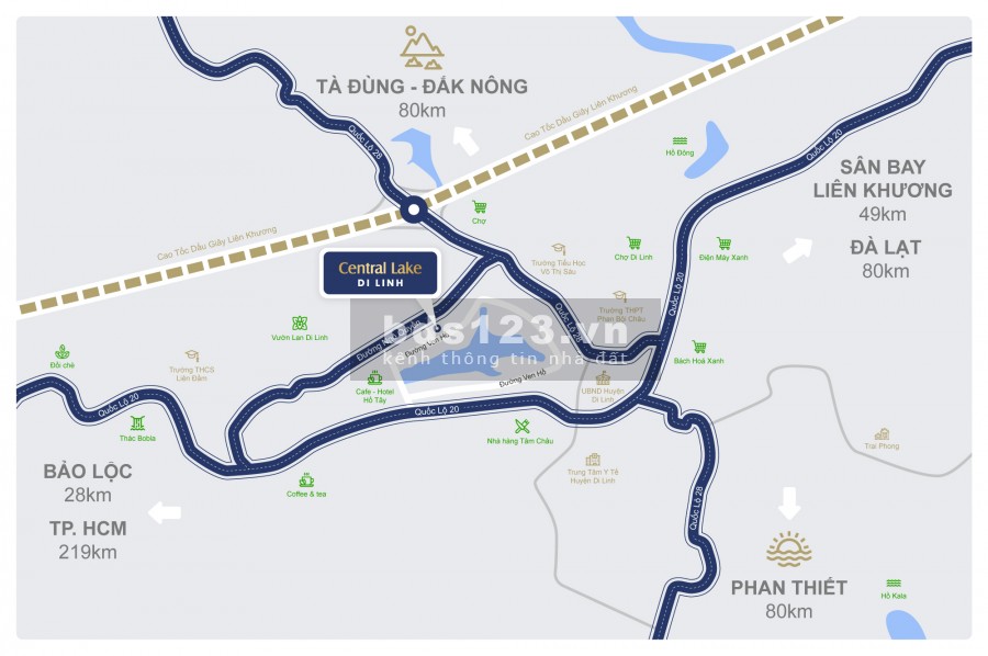 Đất ven Đà Lạt, đất ở đô thị thổ cư, view hồ lớn, sổ có sẵn, giá thuận tiện đầu tư, lhcc
