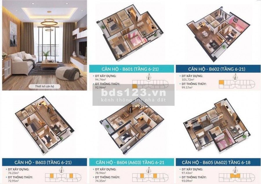 Bán căn hộ 3PN chung cư Tây Hồ River View, chiết khấu lên đến 4.5%, sổ riêng từng căn