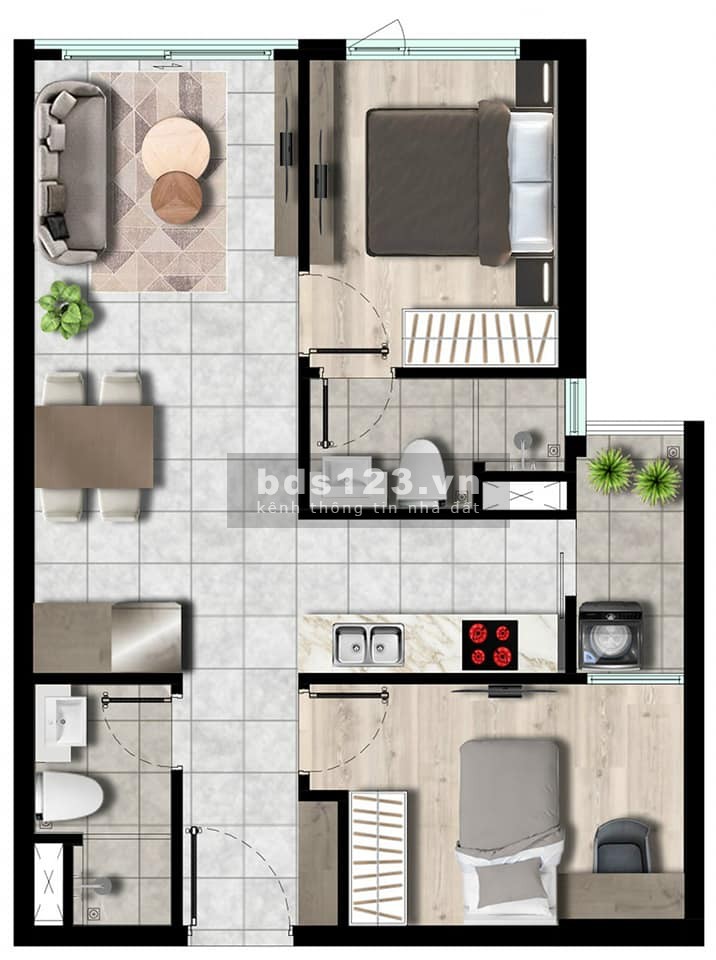 Dịch covid cần tiền bán căn hộ 2 phòng ngủ mt Nguyễn Văn Linh, lh 0989 595 149