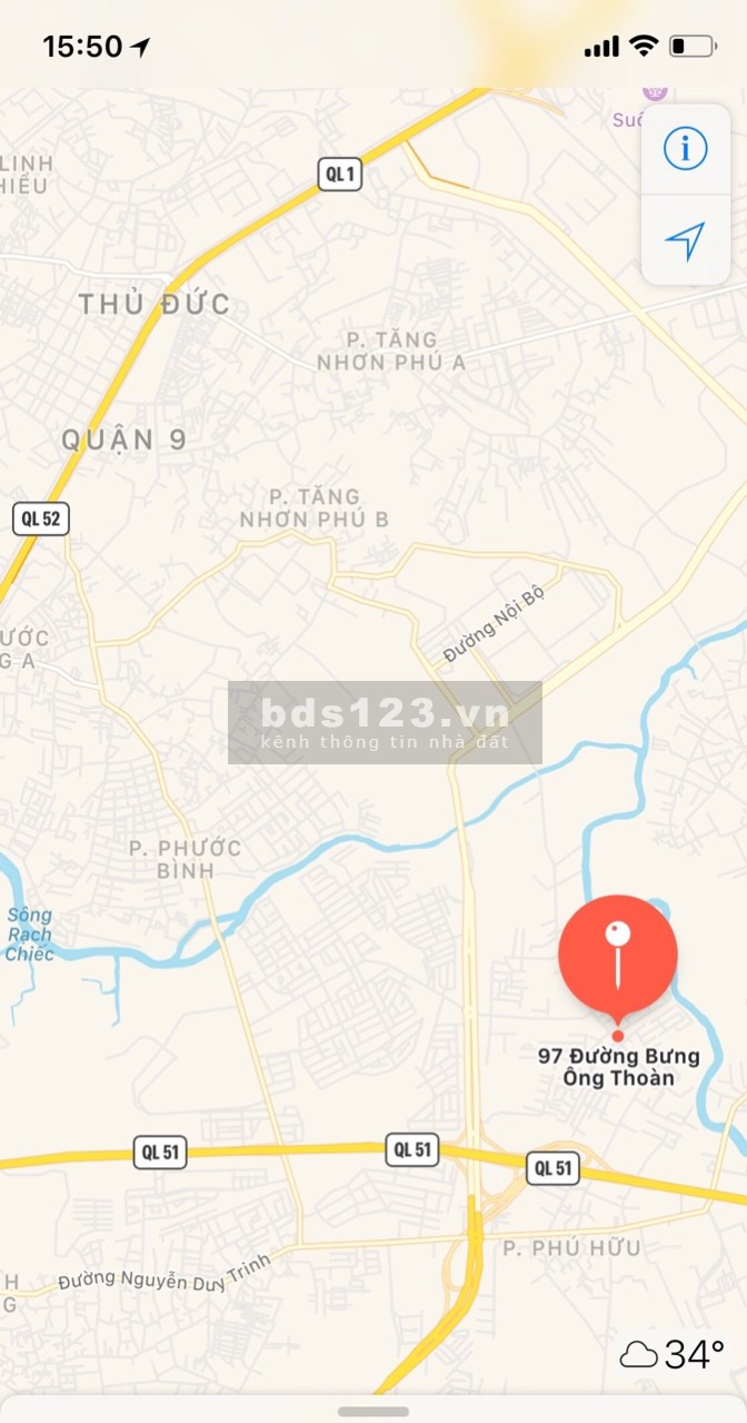 Chính chủ cần bán nền hẻm 95 Bưng Ông Thoàn, Phú Hữu, Quận 9 cạnh Villa Park của MIK