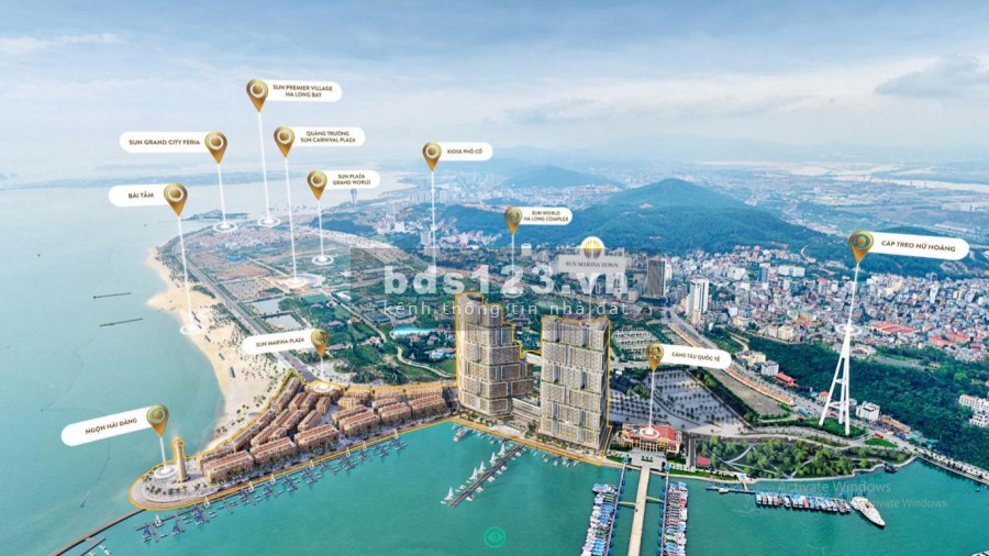 Chính chủ bán căn Studio T4.3005 view bãi tắm, công viên Sun world thuộc dự án Sun Marina Town