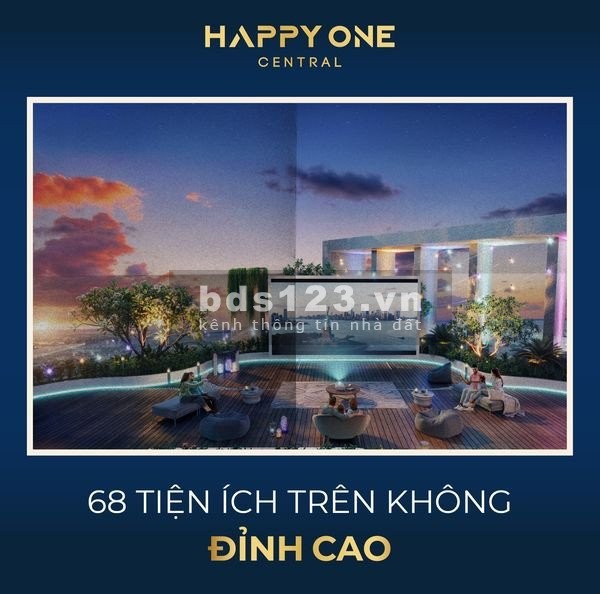 Bán căn hộ view nội khu tại chung cư Happy One Central, kiến trúc thiết kế thông minh