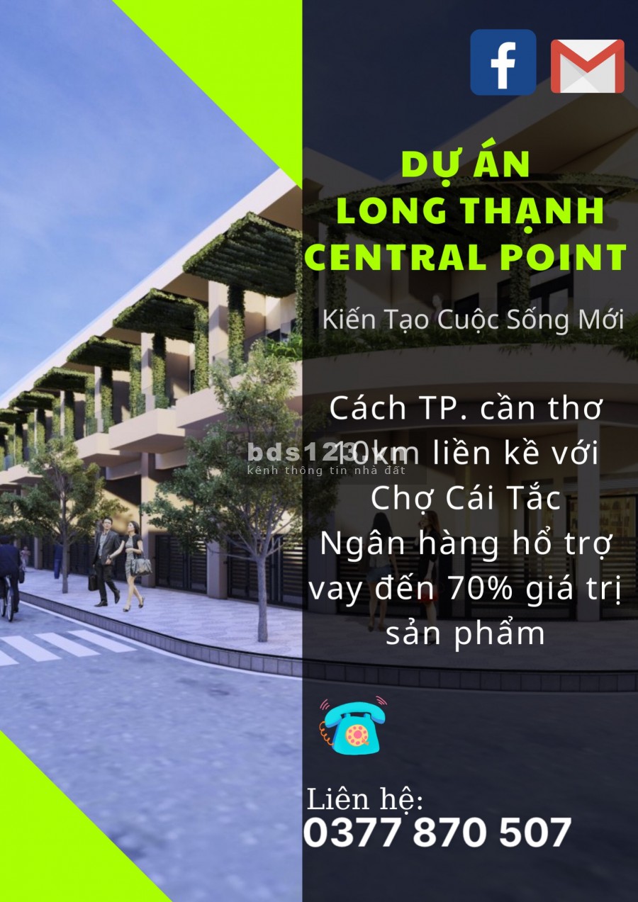 Dự án nhà phố Long Thạnh Central Point chiết khấu ưu đãi cực cao lên đến hơn 200 triệu