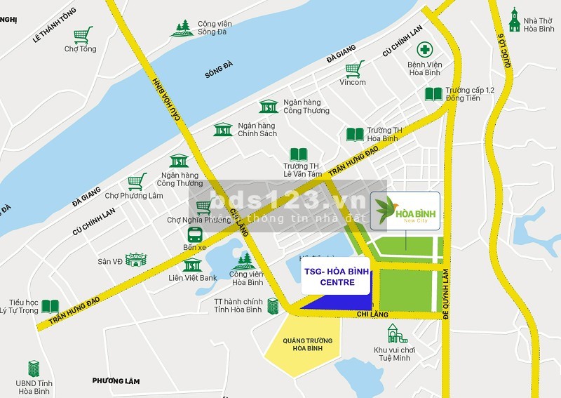 Suất ngoại giao duy nhất dự án TSG trung tâm Hòa Bình, giá đầu tư cực tốt chỉ 34 triệu/m2