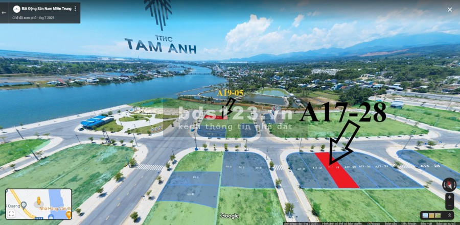5 Lô Đất Nền Đẹp Nhất Dự Án Trung Tâm Hành Chính Tam Anh Nam, Chu Lai Quảng Nam
