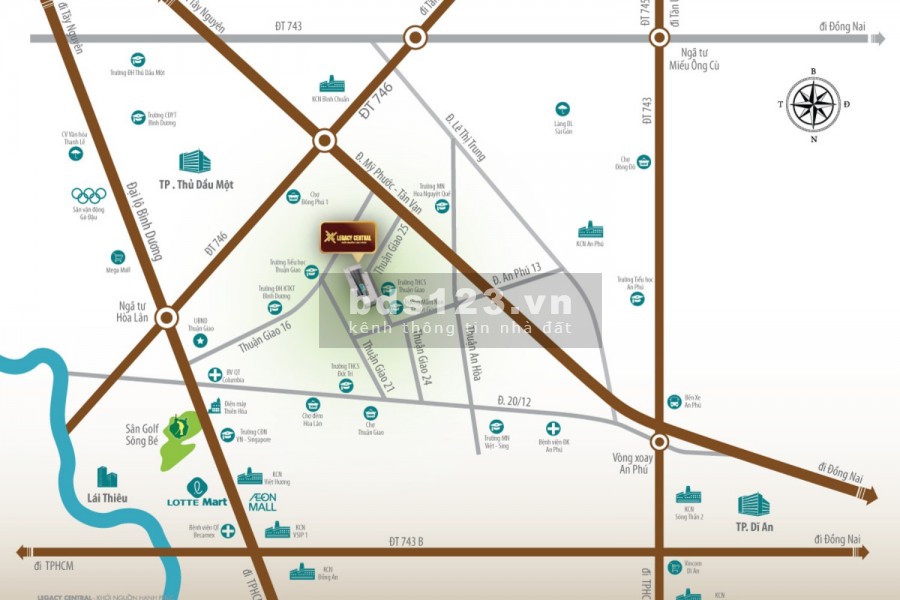 Trải nghiệm phong phú, tận hưởng sống sang cùng chung cư Legacy Central, giá tốt