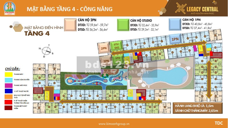 Trải nghiệm phong phú, tận hưởng sống sang cùng chung cư Legacy Central, giá tốt