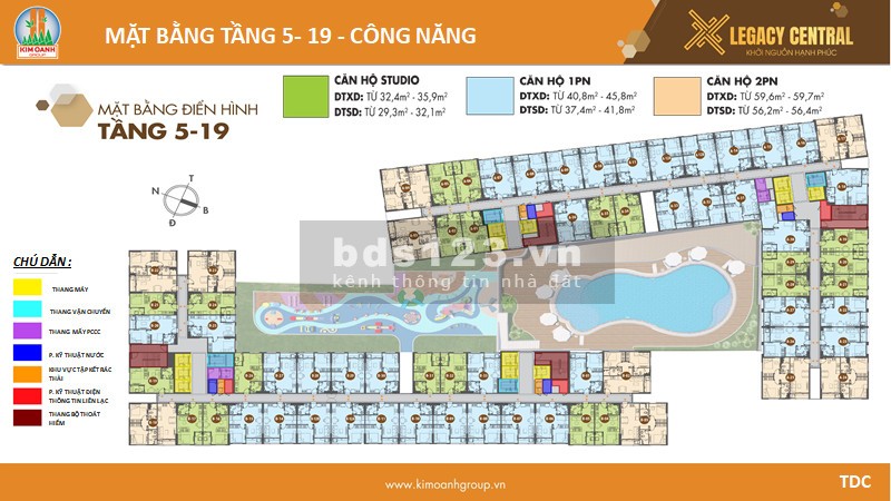 Trải nghiệm phong phú, tận hưởng sống sang cùng chung cư Legacy Central, giá tốt