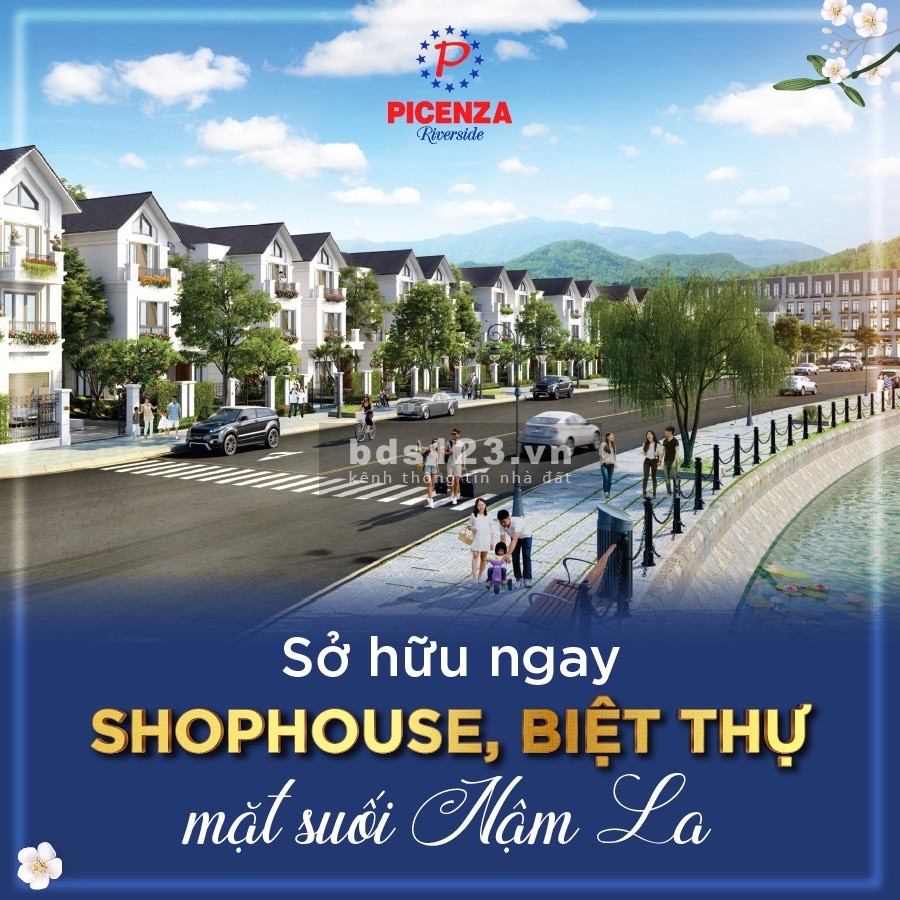 Shophouse/Biệt thự liền kề mặt suối Picenza Riverside, tiềm…
