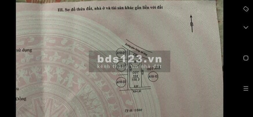 Bán lô đất giá rẻ ngay sát cổng chợ Bắc Lý, kinh doanh tốt, diện tích sử dụng 6 x 18m, full xd