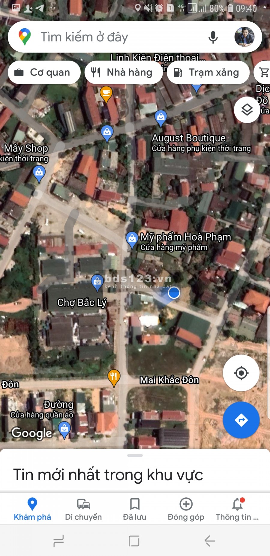 Bán lô đất giá rẻ ngay sát cổng chợ Bắc Lý, kinh doanh tốt, diện tích sử dụng 6 x 18m, full xd