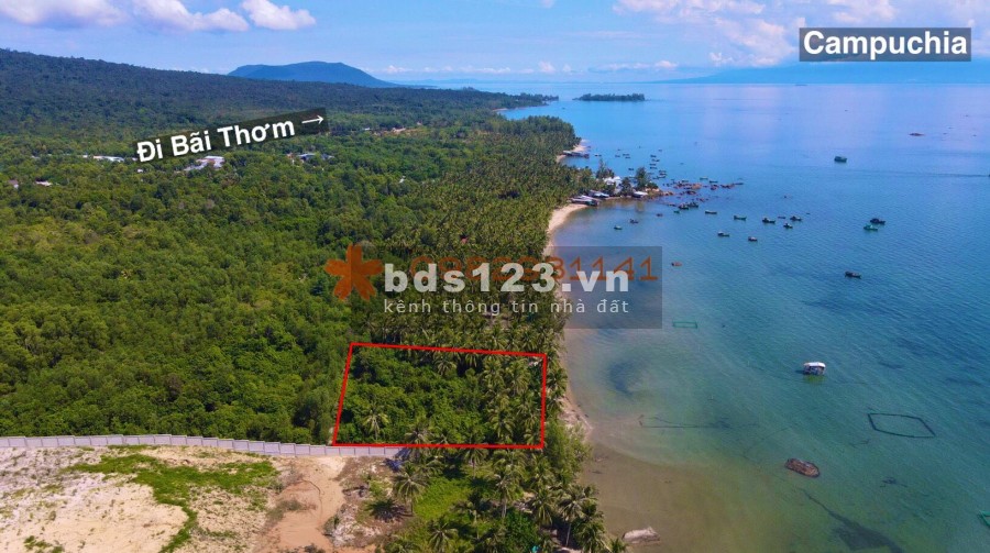 Bán mảnh đất mặt biển ngắm bình minh sổ sẵn chính chủ tại thành phố Đảo Phú Quốc, giá tốt