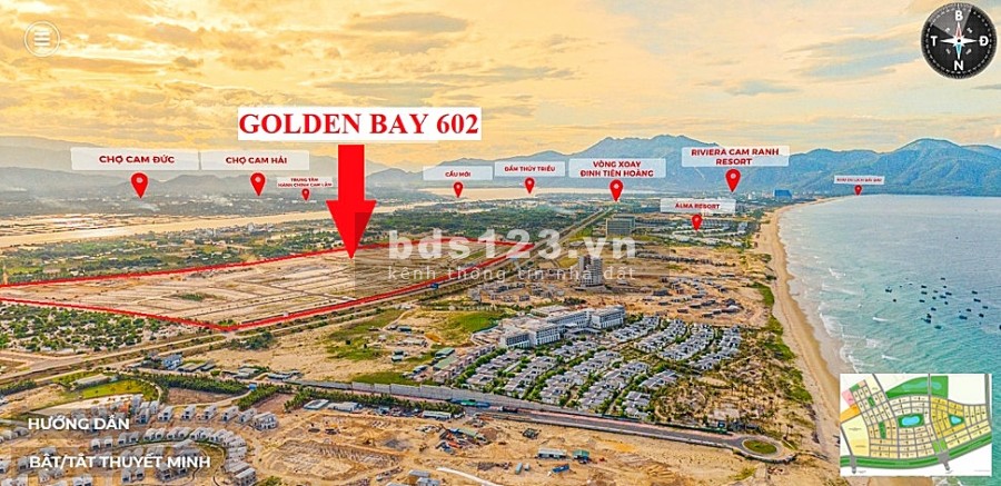 Golden Bay 602 ra nhanh nền gần quảng trường, đường Nguyễn Tất Thành. Giá cạnh tranh mùa Covid
