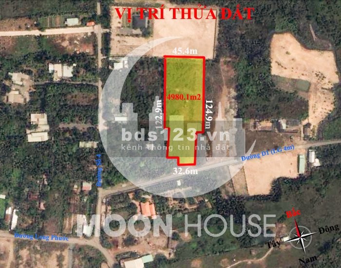 4980.1m2 đất du lịch sinh thái phường Long Phước Thành phố thủ Đức LH: 0907016378
