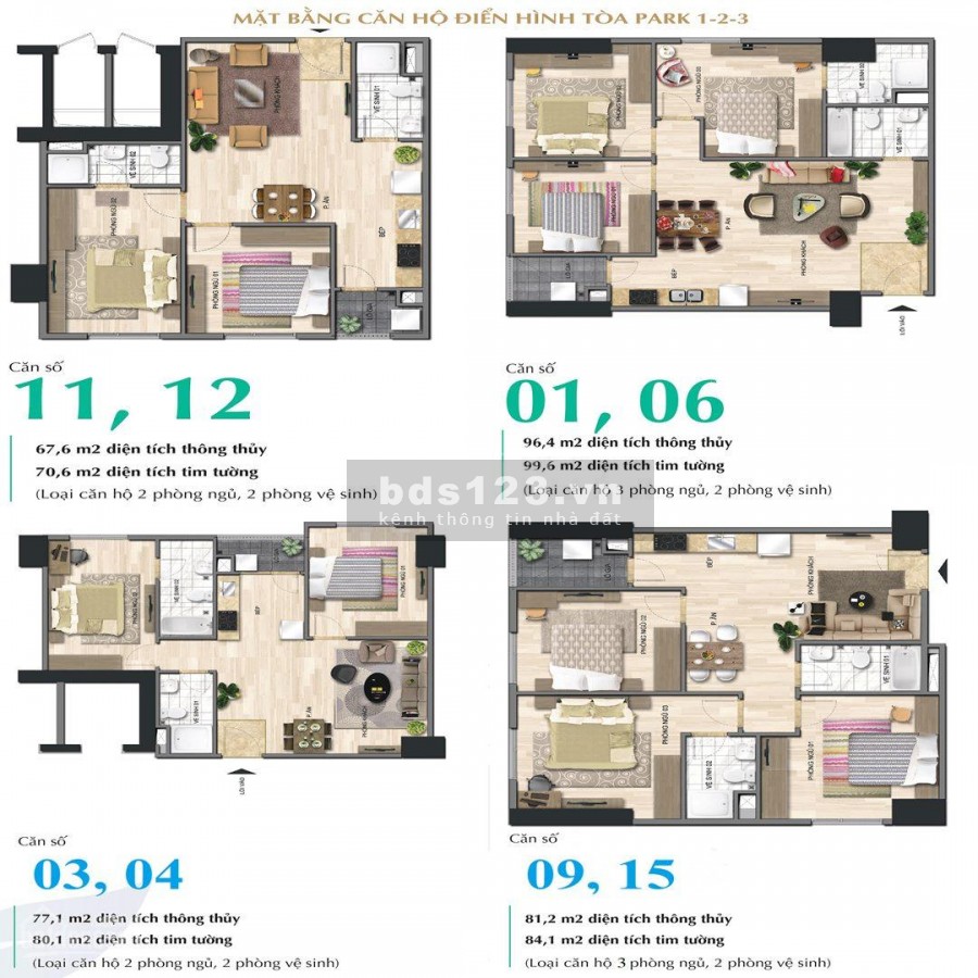 Bán Căn Hộ 2PN Tòa Park 1 Chung Cư Eurowindow River Park 1,6 tỷ, HTLS 0%, Chiết KhấU 8%