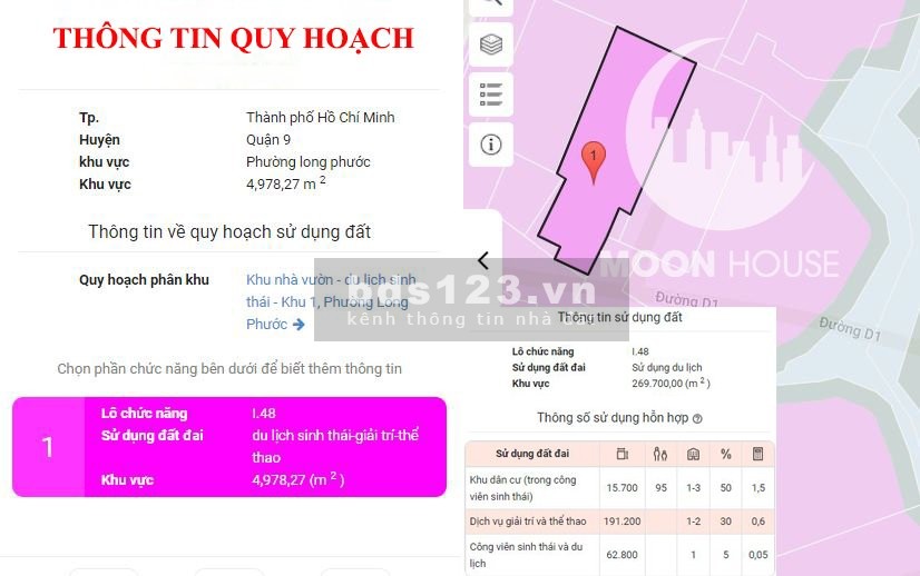 4980.1m2 đất du lịch sinh thái phường Long Phước Thành phố thủ Đức LH: 0907016378