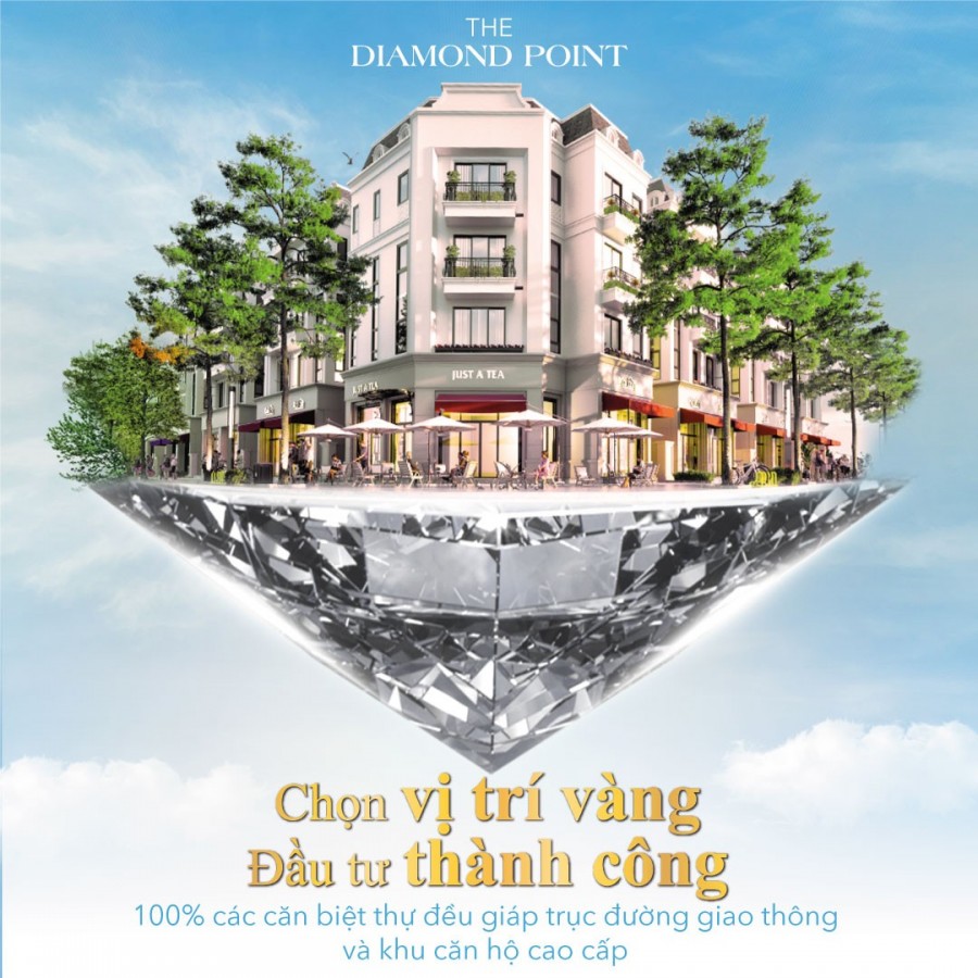 Đầu tư nhà phố liền kề khu đô thị thấp tầng The Diamond Point, pháp lí đầy đủ, tiện ích hiện đại