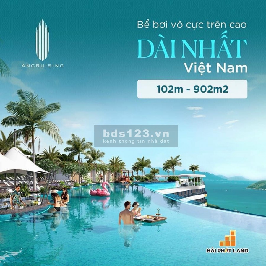 Căn hộ có hồ bơi dài nhất Việt Nam Ancruising Nha Trang, thanh toán 30% đến khi nhận bàn giao