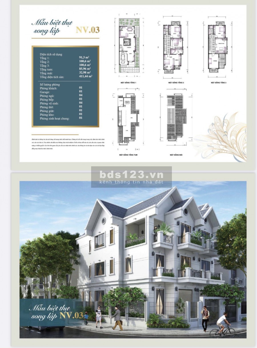 Cần bán lô nhà vườn 192 m2 hướng Đông Nam tại Times garden Vĩnh Yên
