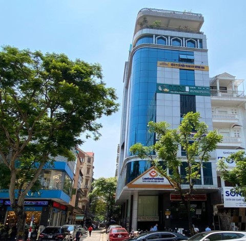 Mặt Phố Trần Xuân Soạn, lô góc, diện tích sử dụng 185m2, mt 8.6m, 9 tầng, giá bán 148 yỷ