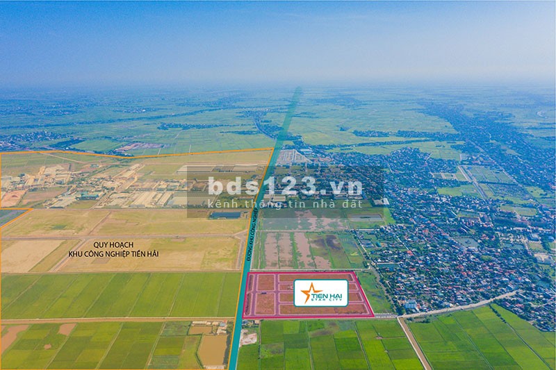 Tặng 20triệu, chiết khấu 4%, vay ưu đãi 70% Tiền Hải Star City 1,6tỷ/nền, đã có sổ, đã xong hạ tầng