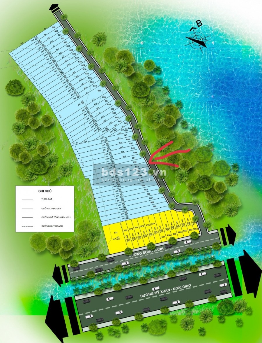 Lô đất Giá tốt đáng đầu tư thời điểm này ngay tại trung tâm sông Xoài giá bán chỉ 1 tỷ