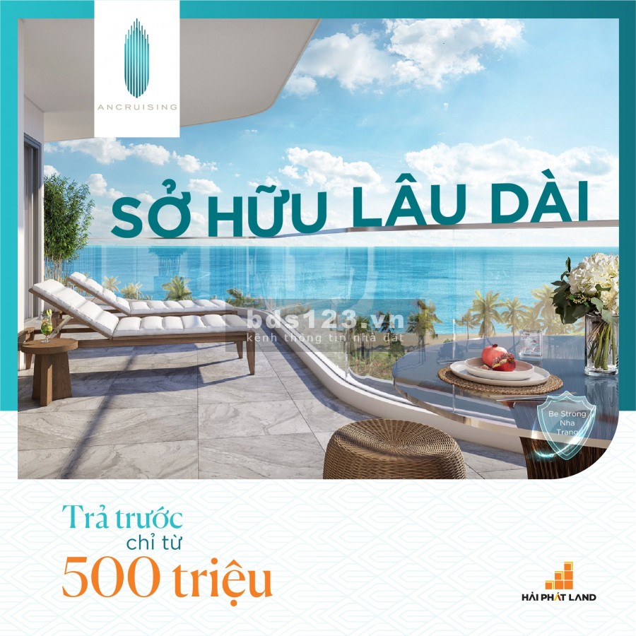 Căn Hộ Cao Cấp Mặt Biển Nha Trang hot nhất hiện tại, hỗ trợ vay, pháp lí đầy đủ