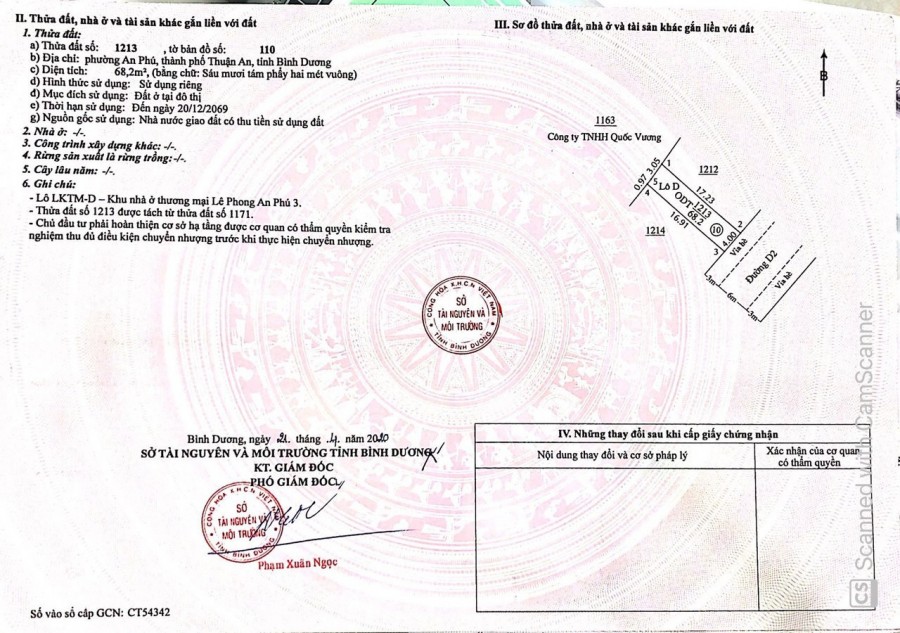 Bán đất đường Phan Đình Giót An Phú Bình Dương chỉ 1ty450tr/64m2 sổ riêng công chứng ngay.