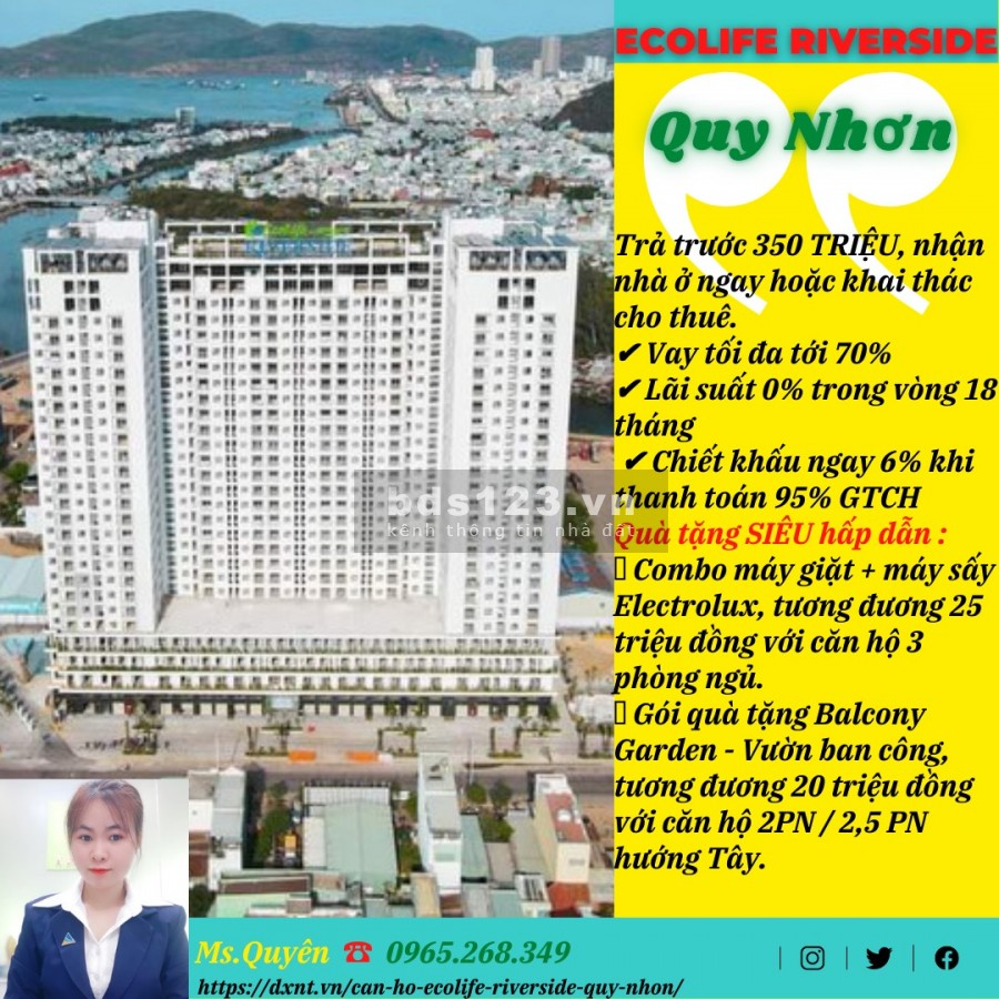 Nhận nhà Ecolife Riverisde vào ở ngay chỉ từ 350 triệu liên hệ xem căn hộ 0965.268.349