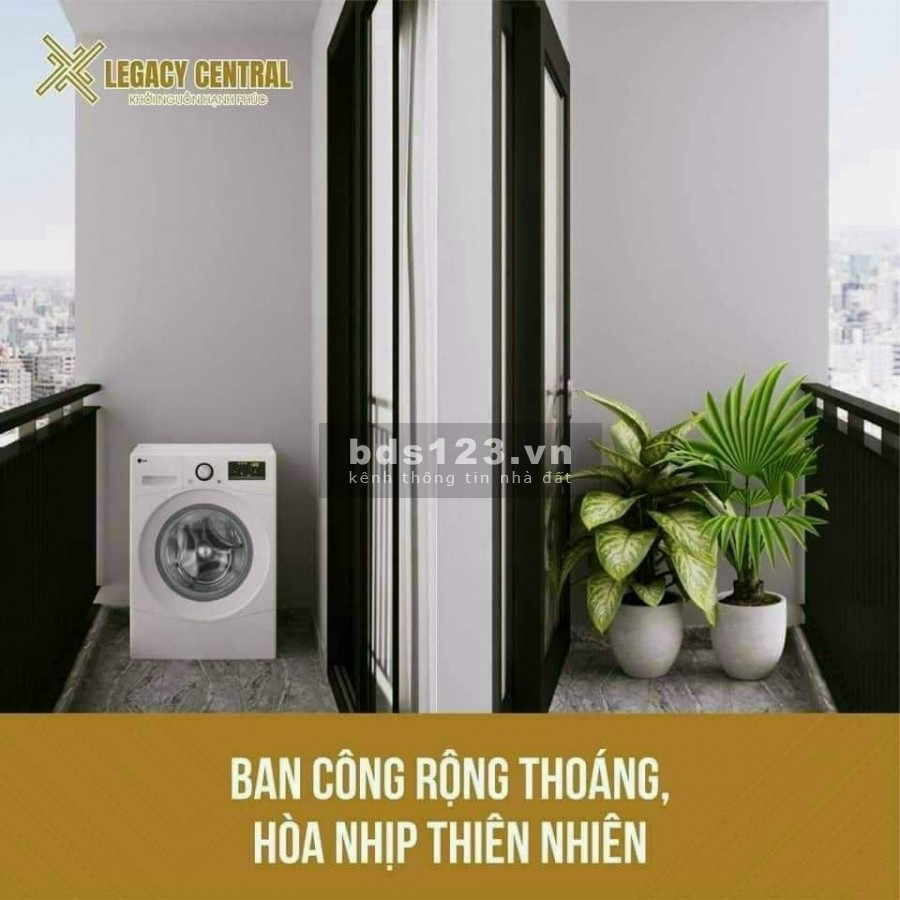 Chỉ 900tr/căn, thanh toán 225tr là sở hữu ngay căn hộ tại Legacy Central TP. Thuận An, Bình Dương