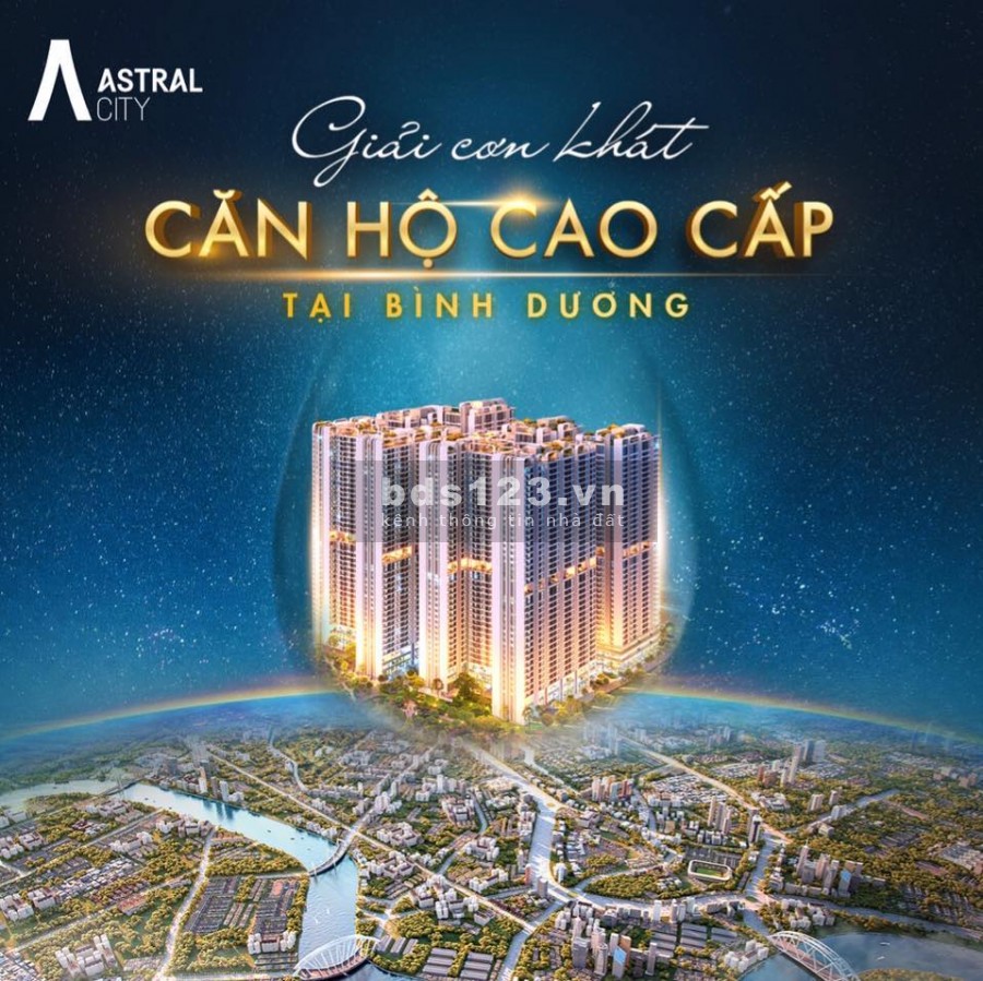 Dự án căn hộ cao cấp Aatral City Bình Dương, tiện ích đầy đủ, gia bán 1.89 tỷ, sổ sẵn