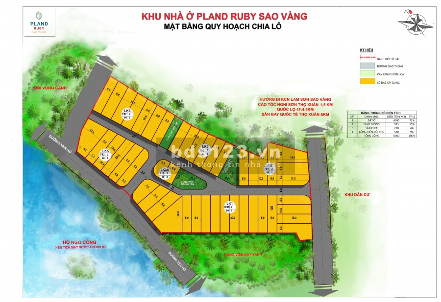 Cần bán lô LK3-03 dt 88m2, tại khu nhà ở Pland Ruby sao vàng Triệu Sơn Thanh Hoá