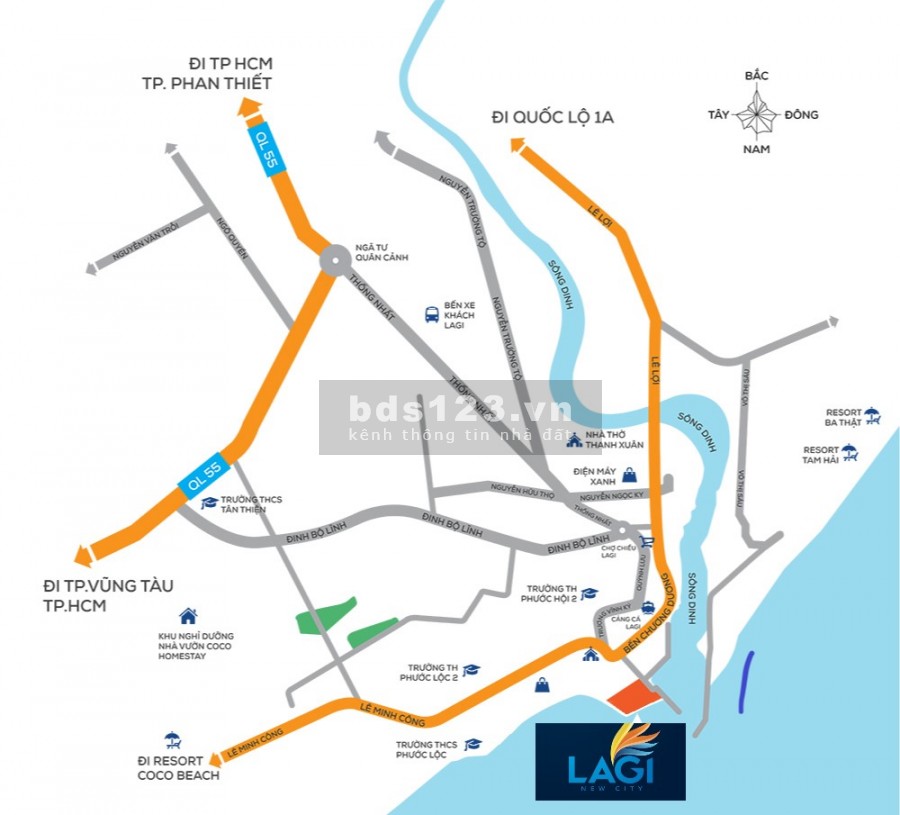 Đất lấn biển, dự kiến 35 triệu/m2, ngay bên cảng cá Lagi, khu dân cư đông đúc, tiện ích đủ