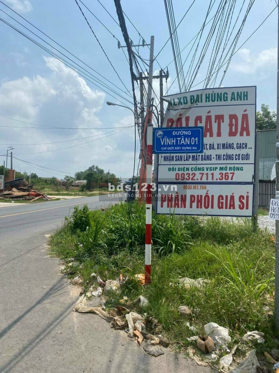Đất Vĩnh Tân chính chủ giá cực rẻ hỗ trợ vay, sổ sẵn công chứng trong ngày, lhcc