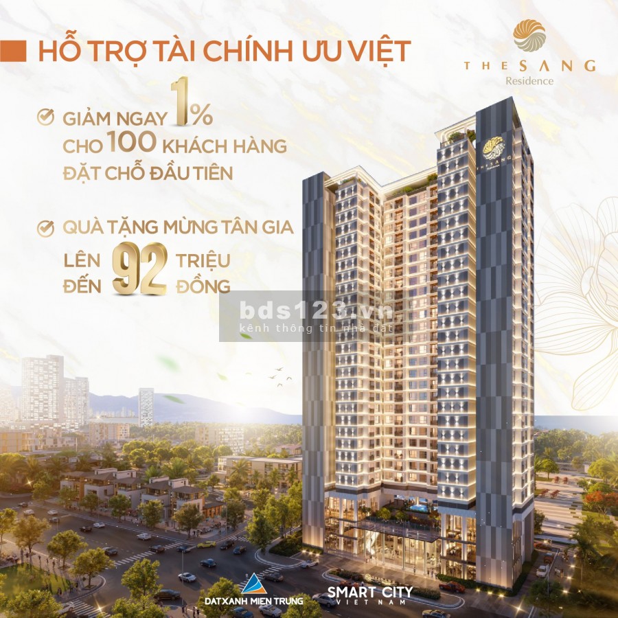 Căn hộ trong mơ giữa lòng thành phố, ôm trọn biển Mỹ Khê Đà Nẵng, GD1, CK 17%