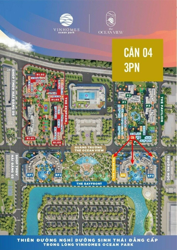 Chỉ từ 1.7 tỷ sở hữu căn hộ tại Ocean View- căn hộ nghỉ dưỡng tuyệt nhất tại Vin Ocean Park