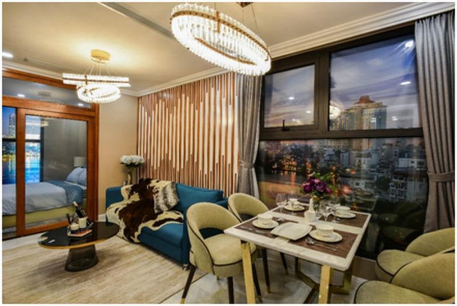 Bán căn penhouse 345m2 chung cư D.’Le Roi Soleil 59 Xuân DIệu nhận nhà ở ngay, ký hđ trực tiếp CĐT