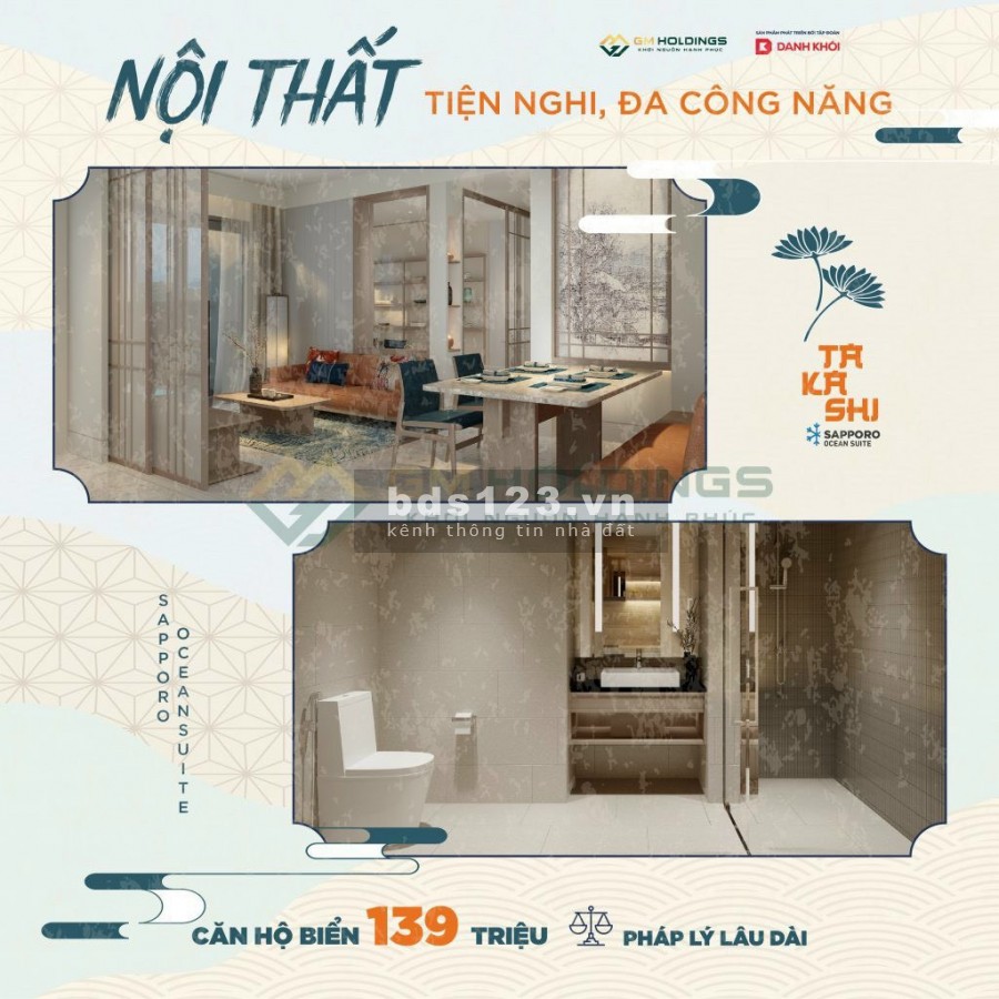Bán căn hộ chính chủ nhiều chính sách ưu đãi cho khách, Takashi Ocean Suite Kỳ Co, giá tốt