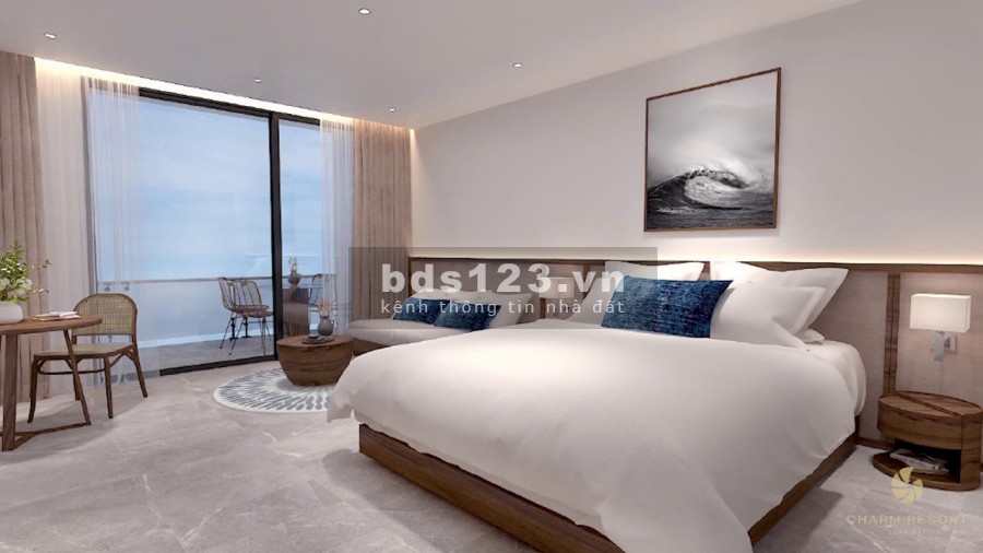 Bán căn hộ nghĩ dưỡng 5 sao Charm Long Hải cực đẹp, chính chủ miễn trung gian, bàn giao ngay