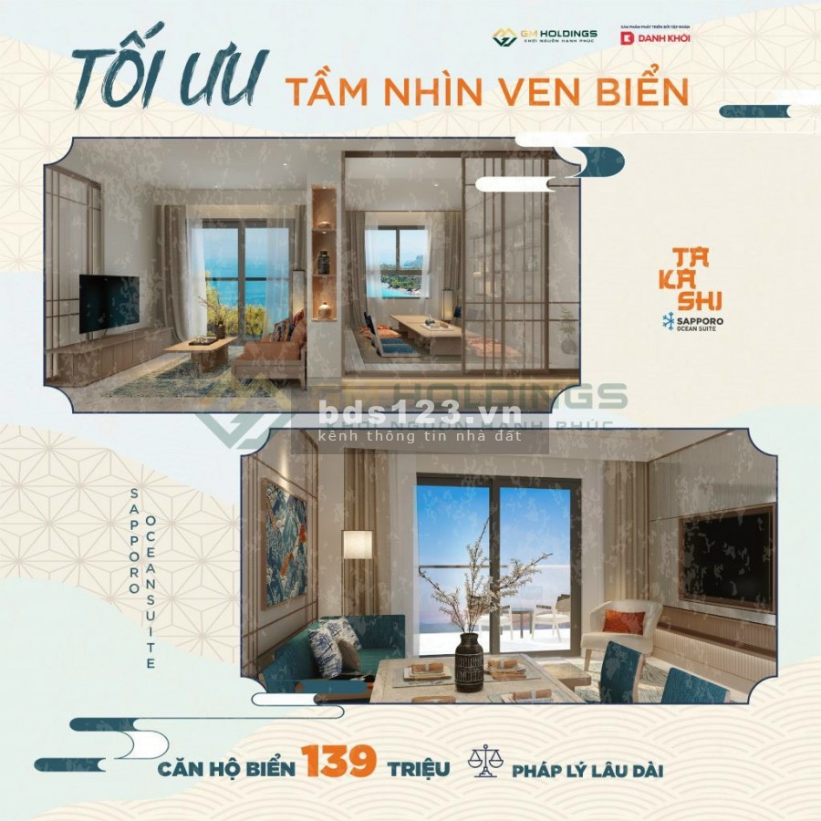 Bán căn hộ chính chủ nhiều chính sách ưu đãi cho khách, Takashi Ocean Suite Kỳ Co, giá tốt