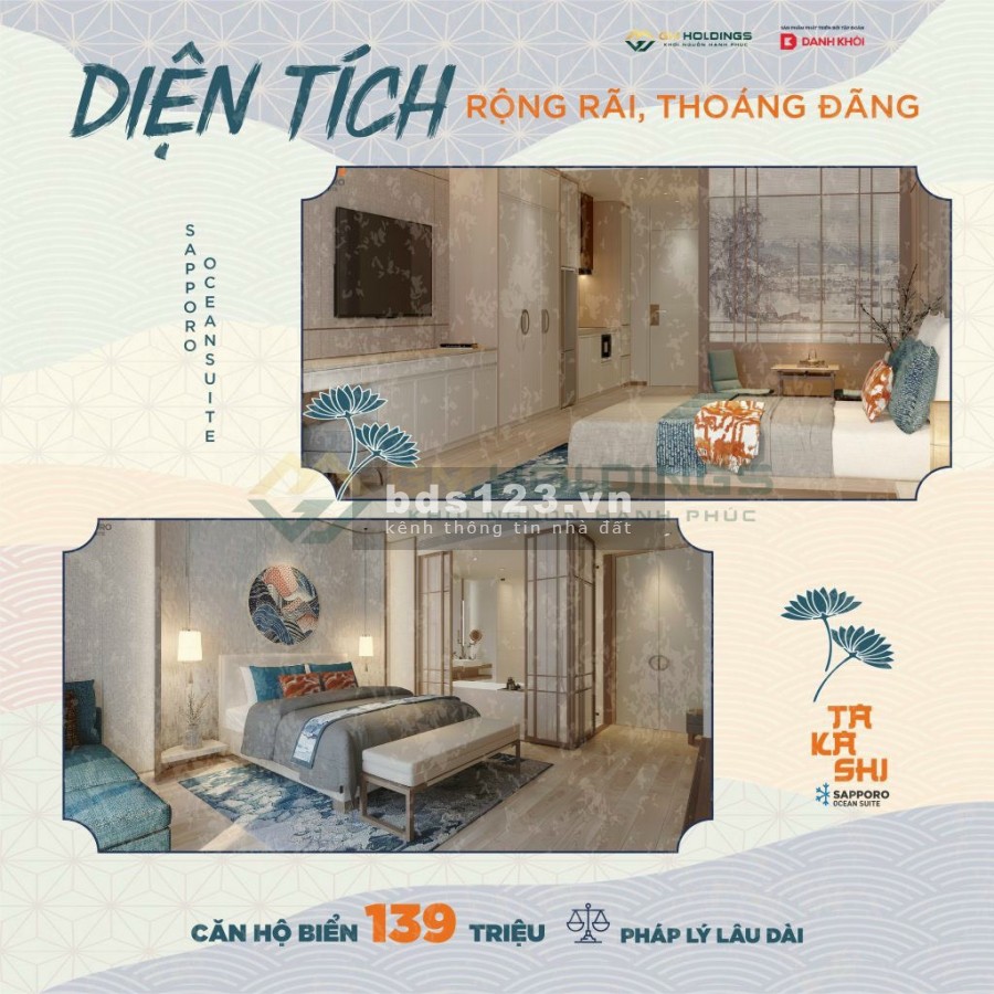 Bán căn hộ chính chủ nhiều chính sách ưu đãi cho khách, Takashi Ocean Suite Kỳ Co, giá tốt