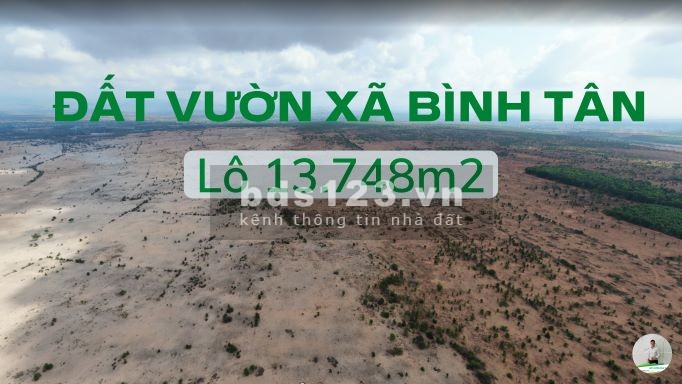 Cần bán gấp 1 mẫu đất vườn Bình Thuận gần sân bay tại Bình Tân, đầu tư sinh lời